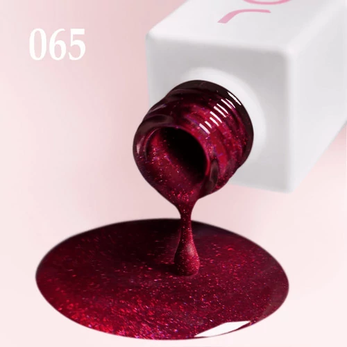 Гель-лак JOIA vegan 065 красный с шиммером 6 мл (4820259340834) - Фото №3