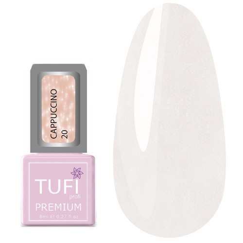Гель-лак TUFI profi CAPPUCCINO 20 Кремовий з блиском 8 мл (0121248)