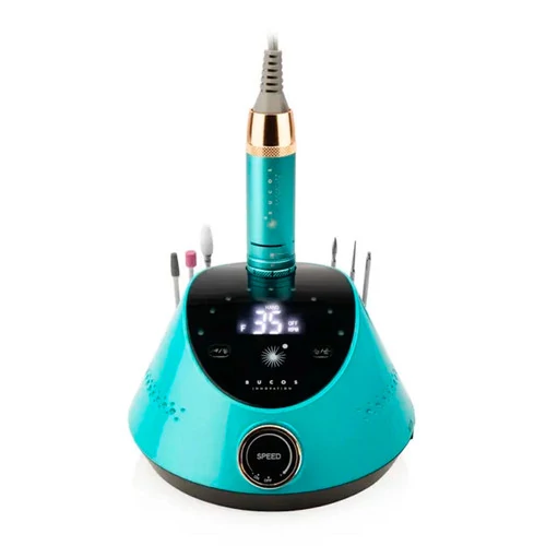 Фрезер для маникюра BUCOS Nail Drill X2 PRO TIFFANY 65W/35000 об + 6 покрашенных фрез - Фото №3