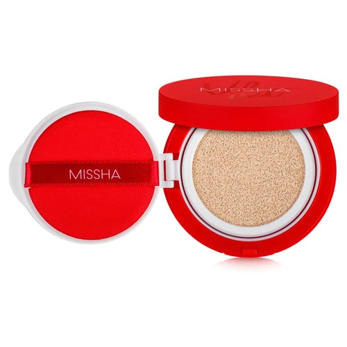 SALE Тональный кушон для лица MISSHA с матовым финишем Velvet Finish Cushion SPF50+/PA+++ №23 15 мл (452565	) - Фото №3