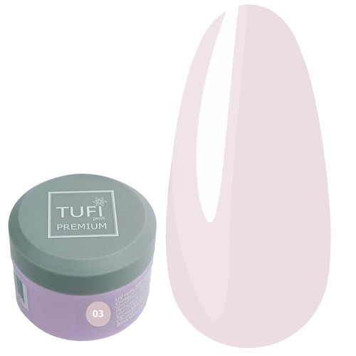 Гель для наращивания TUFI profi BUILDER GEL 03 Pink Cloud 15 г (0226510)