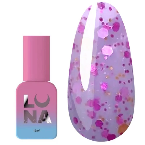 База LUNA Tutti Frutti №4 розовый с розовыми вкраплениями 13 мл (314-1304-0216) - Фото №1