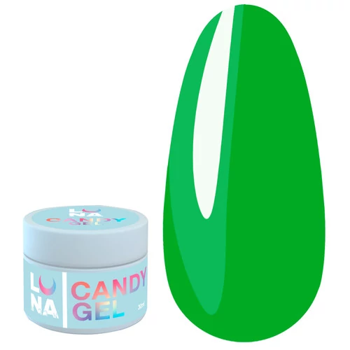 Гель LUNA Candy Gel №02 зеленый 15 мл - Фото №1