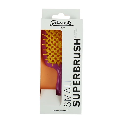 Расческа Janeke Superbrush Small розовый с желтым (86SP234FY-) - Фото №2