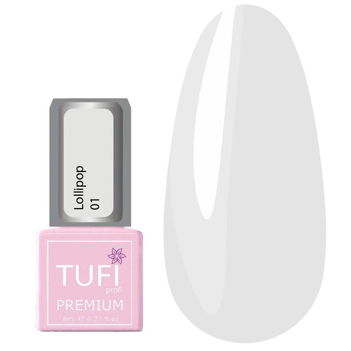 Гель-лак TUFI profi LOLLIPOP 01 Ваниль 8 мл (0227090)