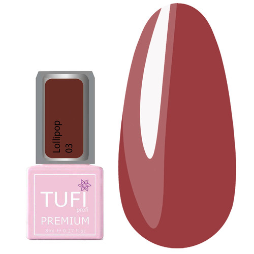 Гель-лак TUFI profi LOLLIPOP 03 Тоффи 8 мл (0227092)