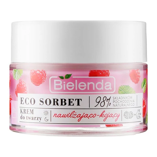 Крем увлажняющий и успокаивающий для лица BIELENDA Eco Sorbet с малиной 50 мл (196088) - Фото №1