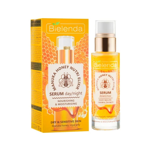 Питательная и увлажняющая сывороткка BIELENDA Manuka Honey для сухой и чувствительной кожи 30 мл (50702) - Фото №2