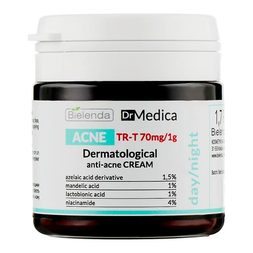 Дерматологический анти акне крем BIELENDA DR Medica Acne дневной/ночной 50 мл (50552) - Фото №1