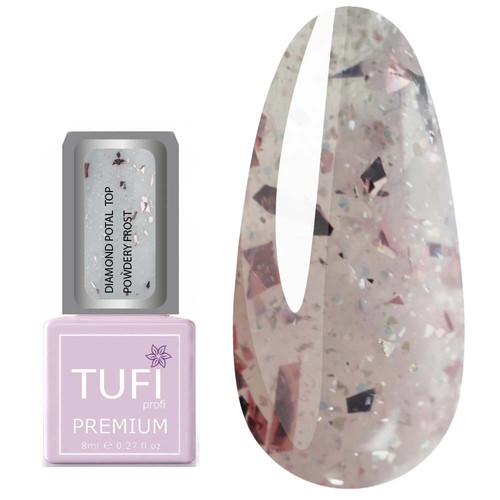 Топ TUFI profi DIAMOND POTAL TOP Пудровый Иней 8 мл (0227053)