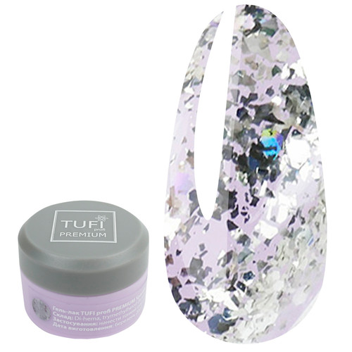 Гель-лак TUFI profi SPARKLE 06 Белое золото 5 мл (0243534)