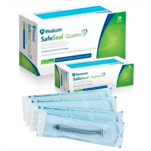 Пакеты MEDICOM Safe Seal Quattro для стерилизации в автоклаве 133x254 мм 10 шт - Фото №2