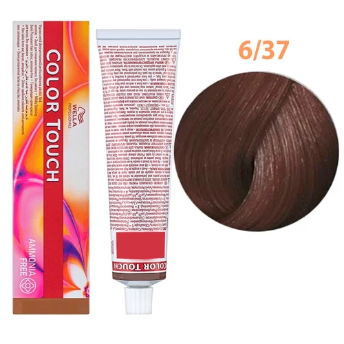 Краска для волос Wella Professionals Color Touch №6/37 темный блонд золотисто-коричневый rich naturals (8005610546674)
