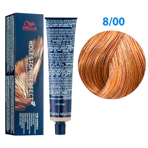Краска для волос Wella Professionals Koleston Perfect № 8/00 натуральный светлый блондин pure naturals (8005610664194)