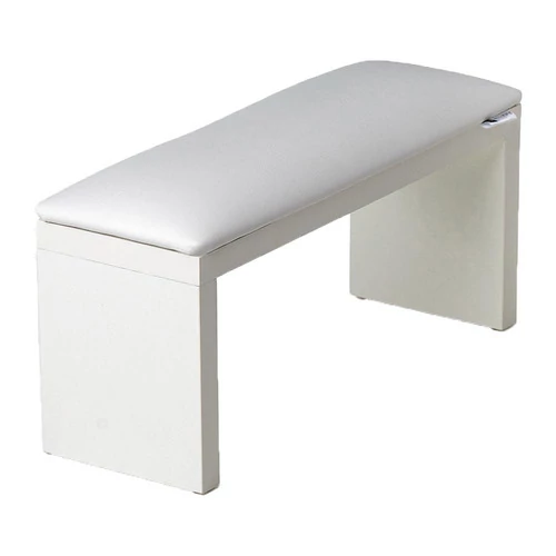 Подлокотник ECOSTAND Wood белый на белых ножках 320х160х110 мм - Фото №1