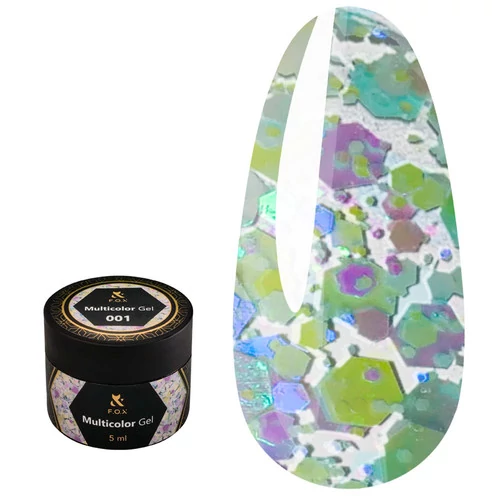 Гель-лак F.O.X Multicolor №001 5 ml (MсG-001) - Фото №1