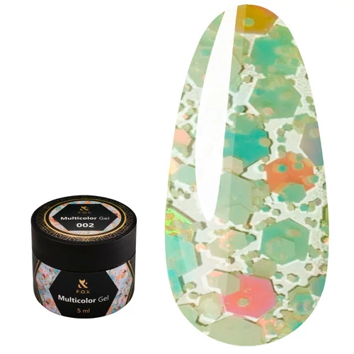 Гель-лак F.O.X Multicolor №002 5 ml (MсG-002) - Фото №1