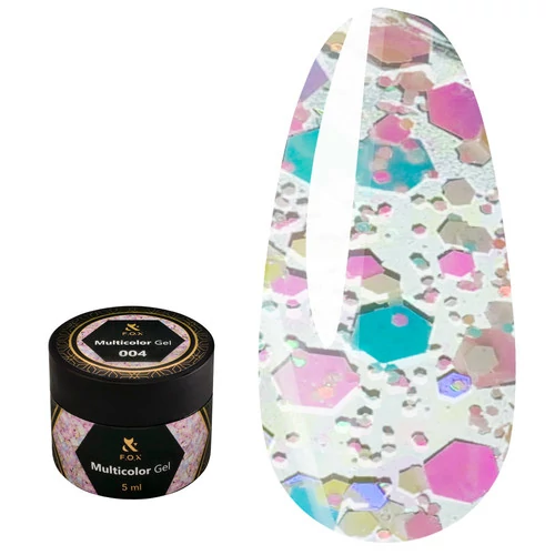 Гель-лак F.O.X Multicolor №004 5 ml (MсG-004) - Фото №1