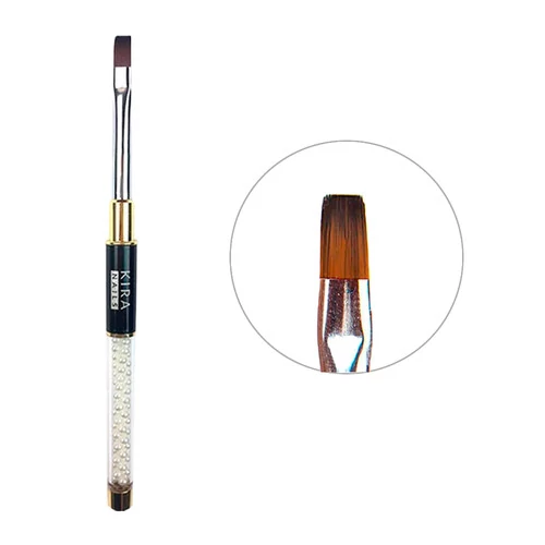 Кисть KIRA Gel flat 8 (Nylon) (511007)