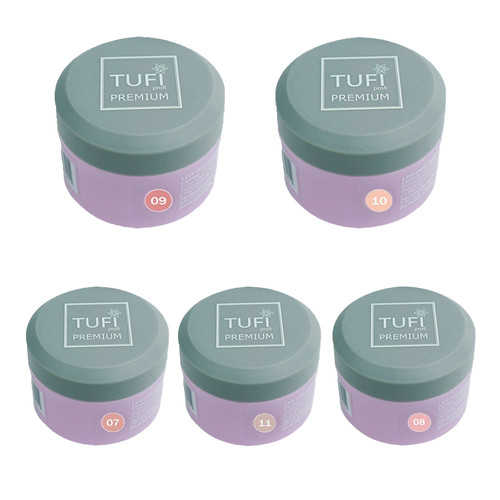 Набор LED/UV гелей для наращивания TUFI profi PREMIUM