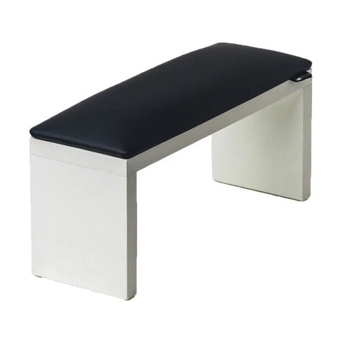 Подлокотник ECOSTAND Wood черный на белых ножках 320х160х110 мм - Фото №1