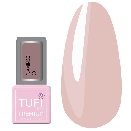 Гель-лак TUFI profi FLAMINGO 30 Кристальная роза 8 мл (0283799)