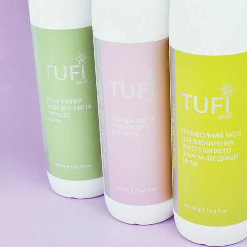Жидкость для удаления липкого слоя TUFI profi PREMIUM Gel Cleanser 500 мл (0283913) - Фото №2