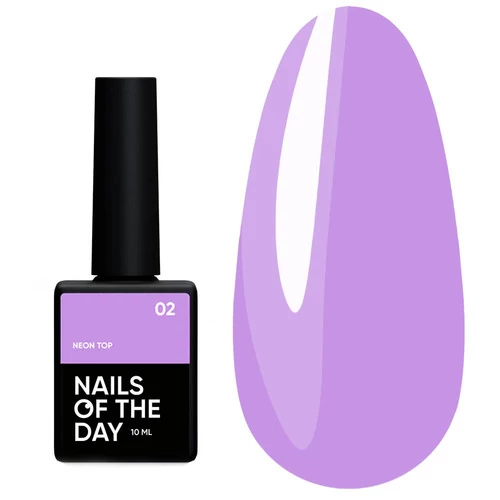 Топ NAILS OF THE DAY Neon №02 фиолетовый неон, без липкого слоя 10 мл (u0000016896) - Фото №1