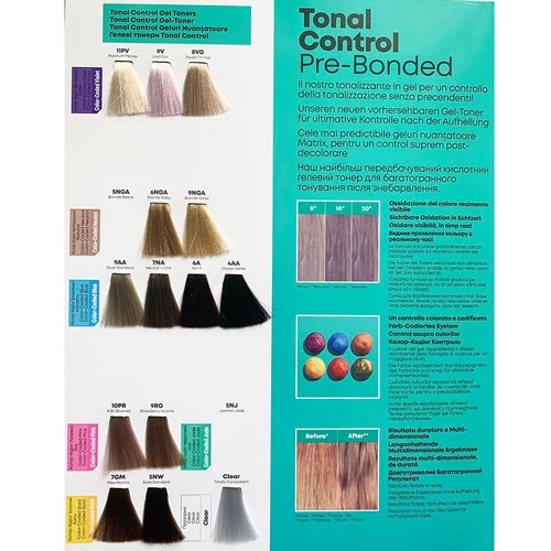 Тонер для волос MATRIX Tonal Control Pre-Bonded 9V кислотный, без аммиака, светло-фиолетовый блонд 90 мл (3474637137908) - Фото №3