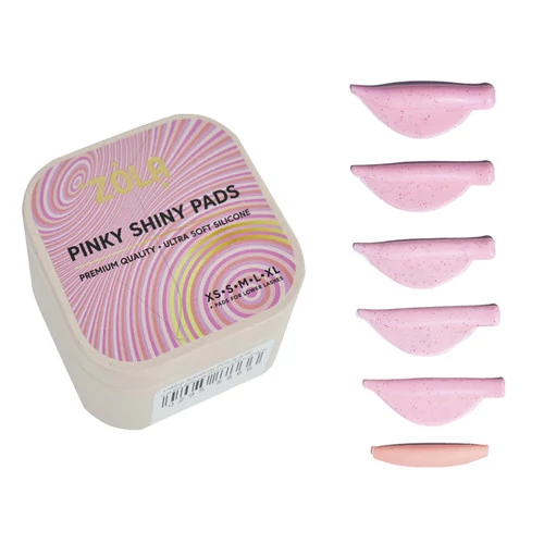 Набор валиков ZOLA для ламинирования Pinky Shiny Pads (XS, S, M, L, XL) (05125)