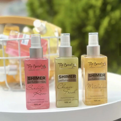 Спрей TOP BEAUTY ароматизированный с шиммером для тела Chance fresh  125 мл - Фото №4