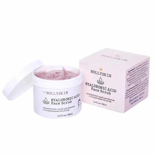 Скраб HOLLYSKIN для лица с гиалуроновой кислотой Hyaluronic Acid Face Scrub - Фото №3