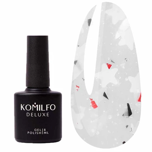 KOMILFO Color Base Glassy GB001 холодный молочный с хлопьями 8 мл (818101) - Фото №1