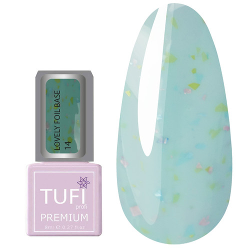 База TUFI profi LOVELY FOIL BASE 14 Бирюзовый 8 мл (0295661)