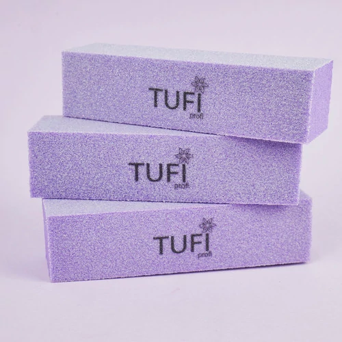 Бафик TUFI profi Брусок Фиолетовый 150/150 грит 10 шт (0300679) - Фото №3