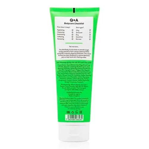 Скраб Q+A для тела с AHA-кислотами Exfoliator Body Scrub 250 ml - Фото №2
