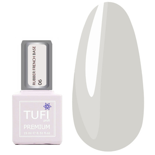 База TUFI profi RUBBER FRENCH BASE 06 Молочная Девочка 15 мл (0227142)