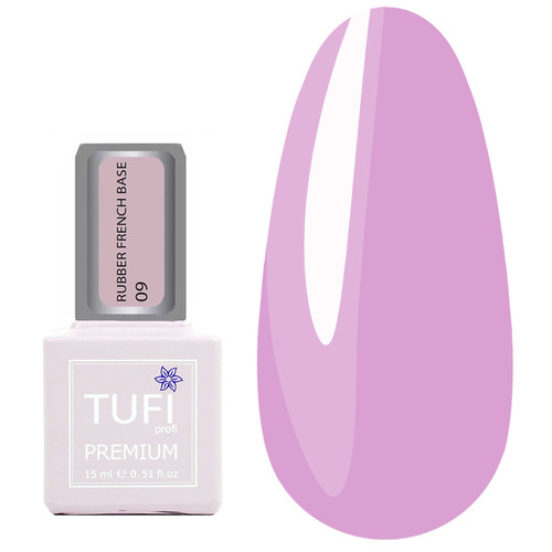 База TUFI profi RUBBER FRENCH BASE 09 Холодная Роза 15 мл (0227145)