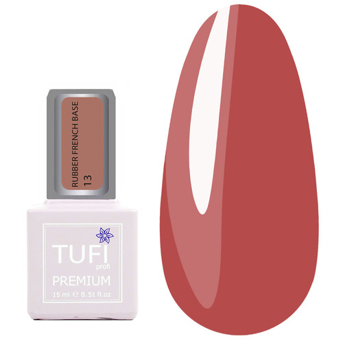 База TUFI profi RUBBER FRENCH BASE 13 Солёная Карамель 15 мл (0227148)