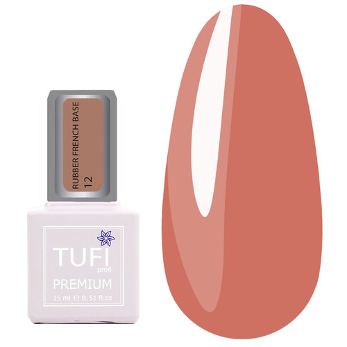 База TUFI profi RUBBER FRENCH BASE 12 Сладкое Мокко 15 мл (0227149)