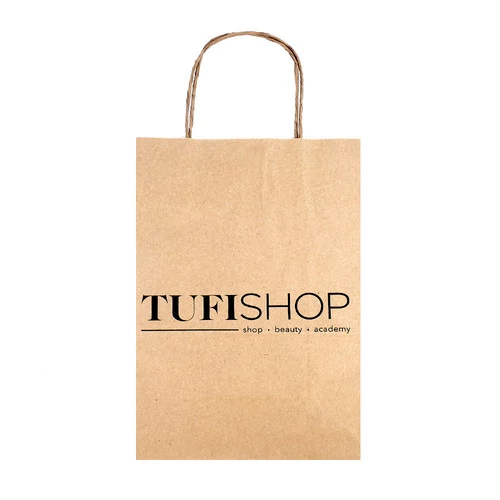 150*90*220 мм (TUFI shop) - крафт-пакет с ручками с печатью 1+0 - Фото №1