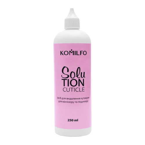 Ремувер для кутикулы Komilfo Solution Cuticle Remover щелочной 250 мл (121073) - Фото №1