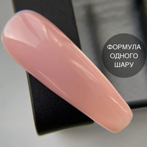 База для ногтей GA&MA Cover №019 Sin нежный нюдово-персиковый 15 мл (формула одного слоя) (7700094) - Фото №2