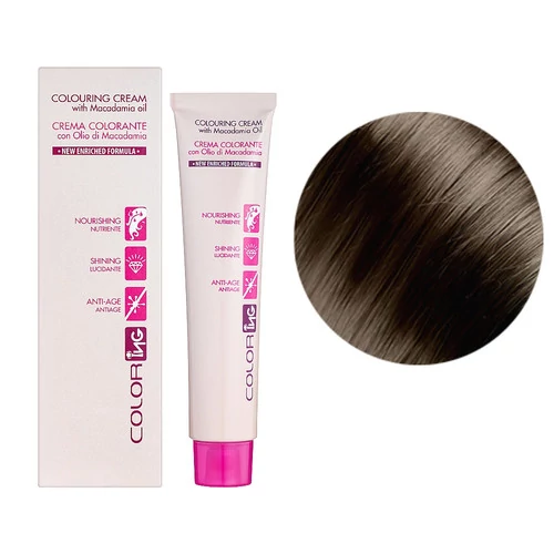 Крем-краска для волос ING Professional Colouring Cream with Macadamia oil 6.003 темно-русый байя 60 мл (IN00550) - Фото №2