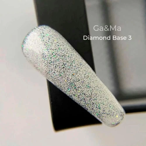 База для ногтей GA&MA Diamond №003 молочная 15 мл (7700364) - Фото №3