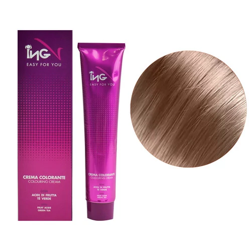 Крем-краска для волос ING Professional Colouring Cream with Macadamia oil 8.17 блондин светлое дерево 60 мл (IN00556) - Фото №1