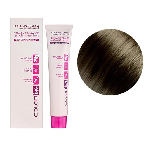 Крем-краска для волос ING Professional Colouring Cream with Macadamia oil 6.1 темный блондин пепельный 60 мл (IN00537) - Фото №2