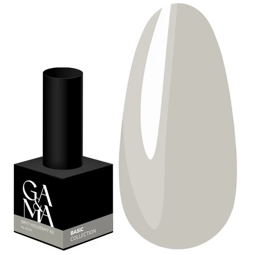 Гель-лак GA&MA Basic collection №043 холодно серый 10 мл (7700265)