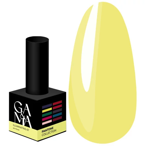 Гель-лак GA&MA Pantone collection №067 Illuminating теплый желтый 10 мл (7700317)