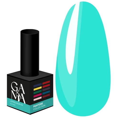 Гель-лак GA&MA Pantone collection №063 leprechaun бирюза 10 мл (7700321)